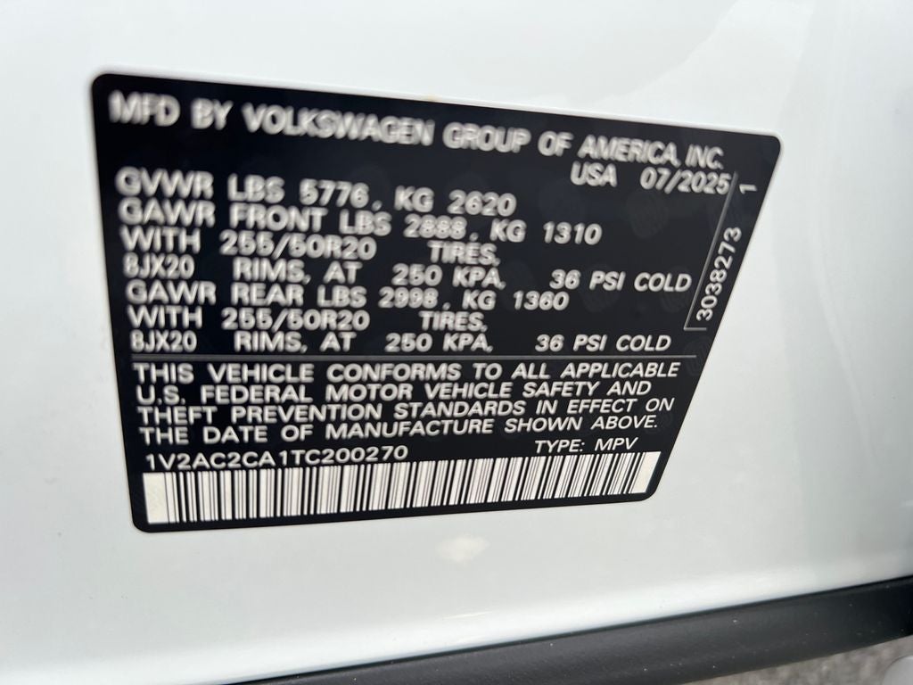 2026 Volkswagen Atlas Cross Sport 2.0T SEL R-Line Black