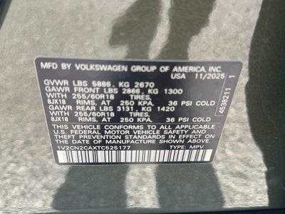 2026 Volkswagen Atlas 2.0T Peak Edition