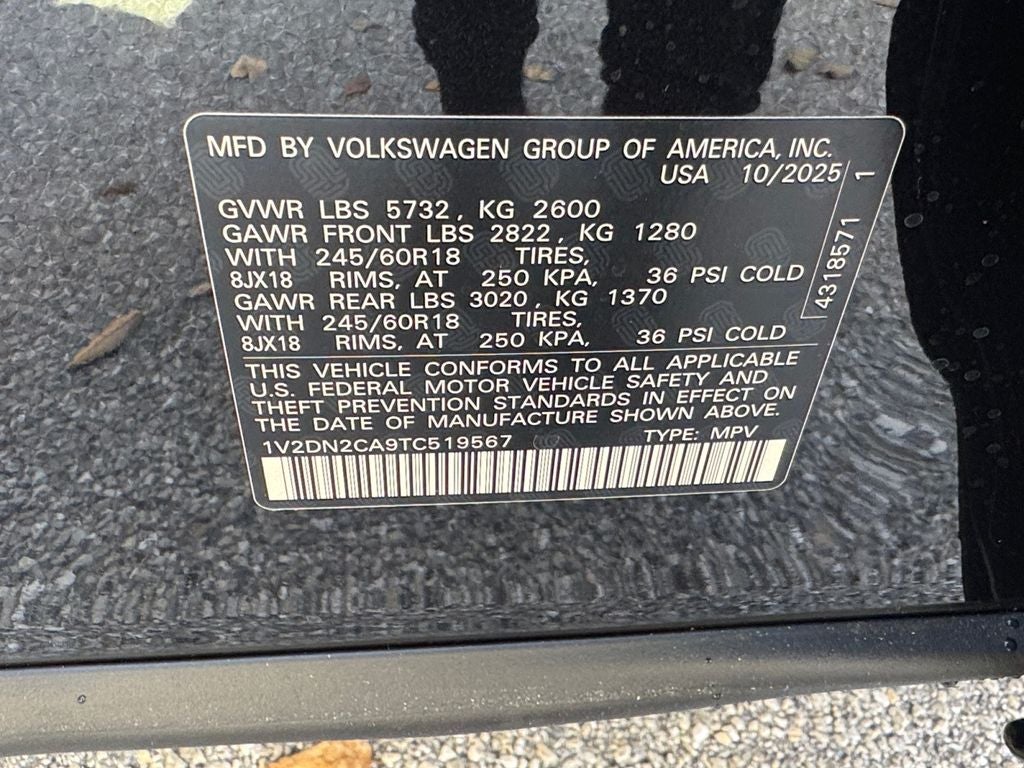 2026 Volkswagen Atlas 2.0T SE