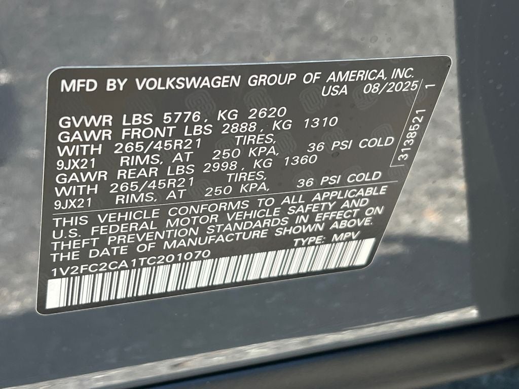 2026 Volkswagen Atlas Cross Sport 2.0T SEL Premium R-Line