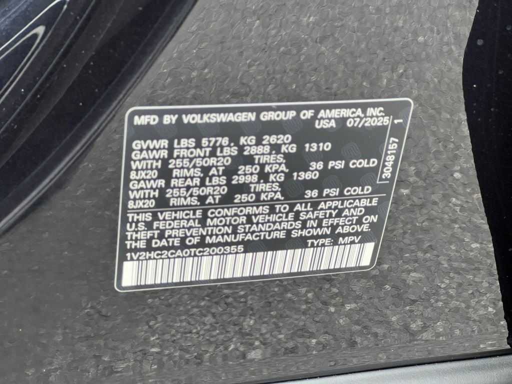 2026 Volkswagen Atlas Cross Sport 2.0T SE w/Technology