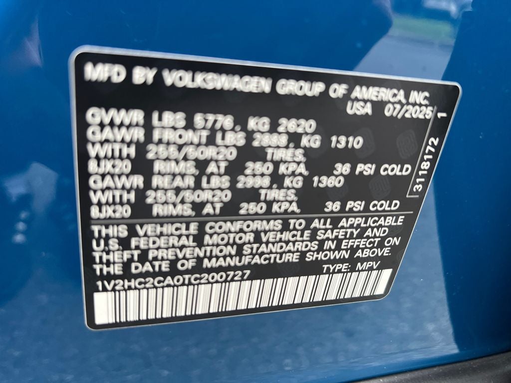 2026 Volkswagen Atlas Cross Sport 2.0T SE w/Technology