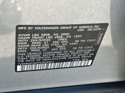 2026 Volkswagen Atlas 2.0T SE w/Technology