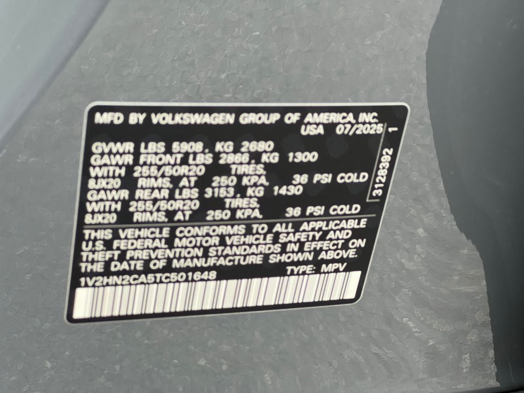 2026 Volkswagen Atlas 2.0T SE w/Technology