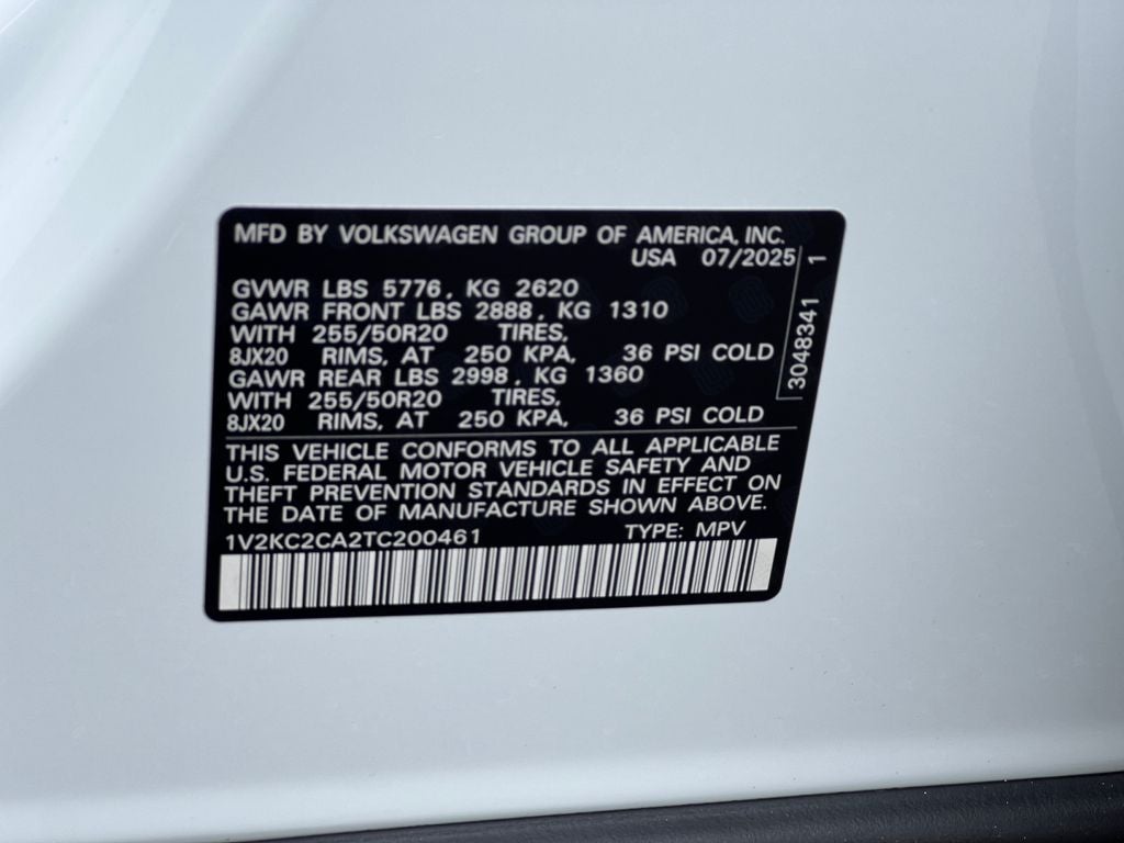 2026 Volkswagen Atlas Cross Sport 2.0T SE w/Technology