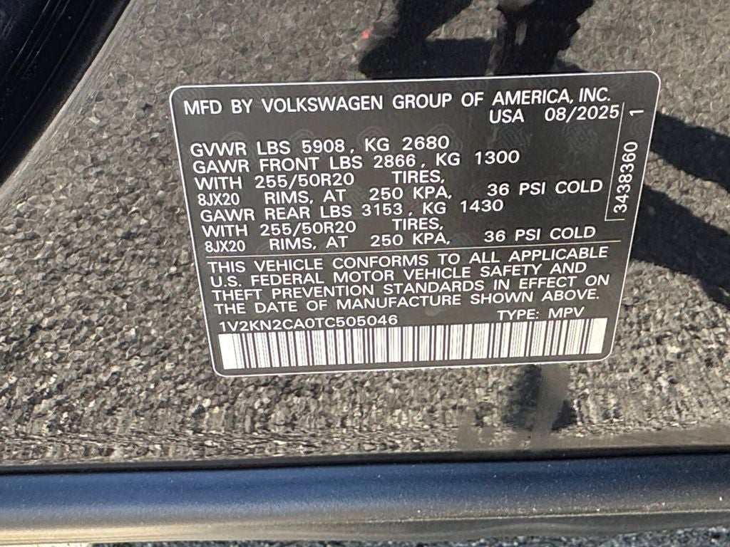 2026 Volkswagen Atlas 2.0T SE w/Technology