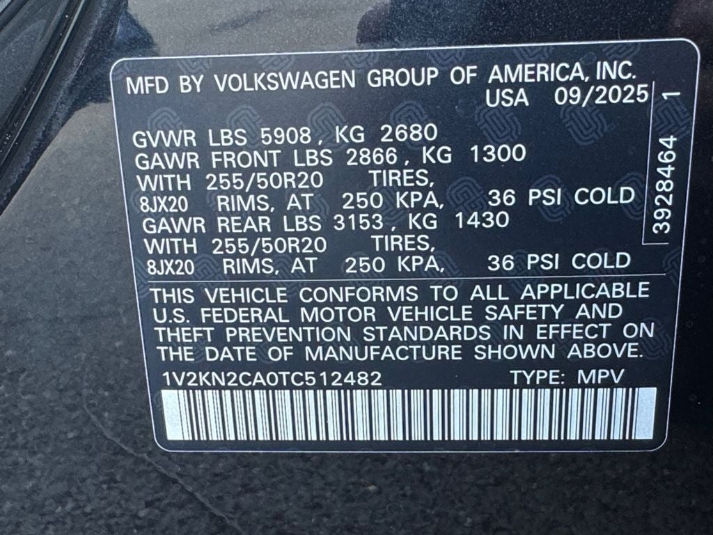 2026 Volkswagen Atlas 2.0T SE w/Technology