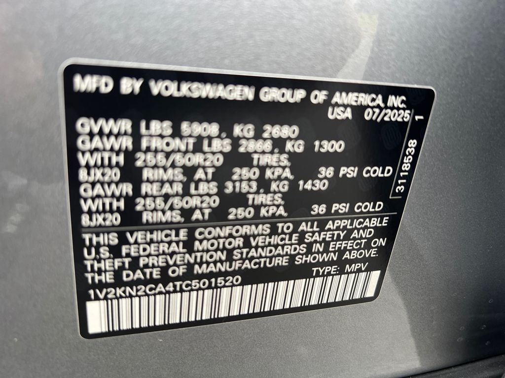 2026 Volkswagen Atlas 2.0T SE w/Technology