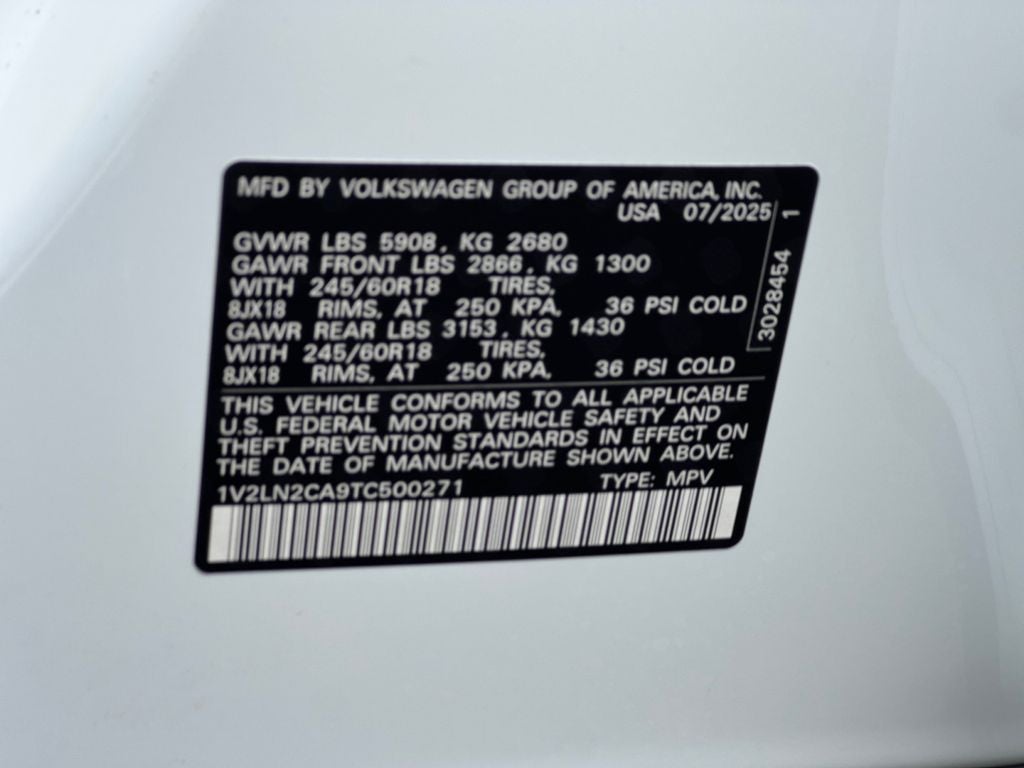 2026 Volkswagen Atlas 2.0T SE