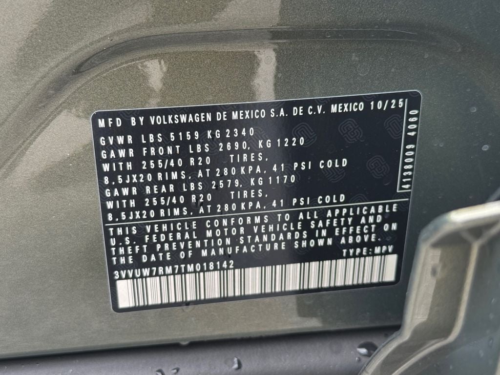 2026 Volkswagen Tiguan 2.0T SEL R-Line Turbo