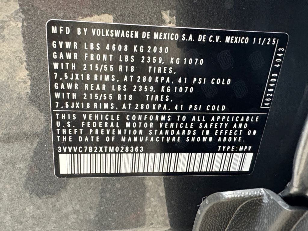 2026 Volkswagen Taos 1.5T SE