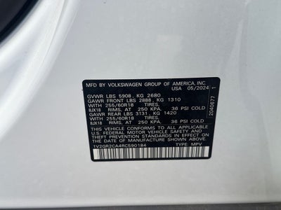 2024 Volkswagen Atlas 2.0T Peak Edition SEL