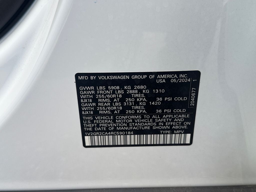 2024 Volkswagen Atlas 2.0T Peak Edition SEL