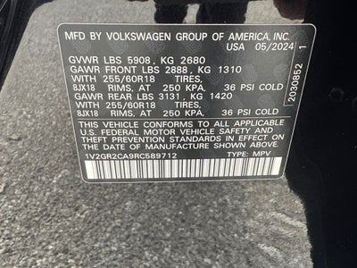 2024 Volkswagen Atlas 2.0T Peak Edition SEL