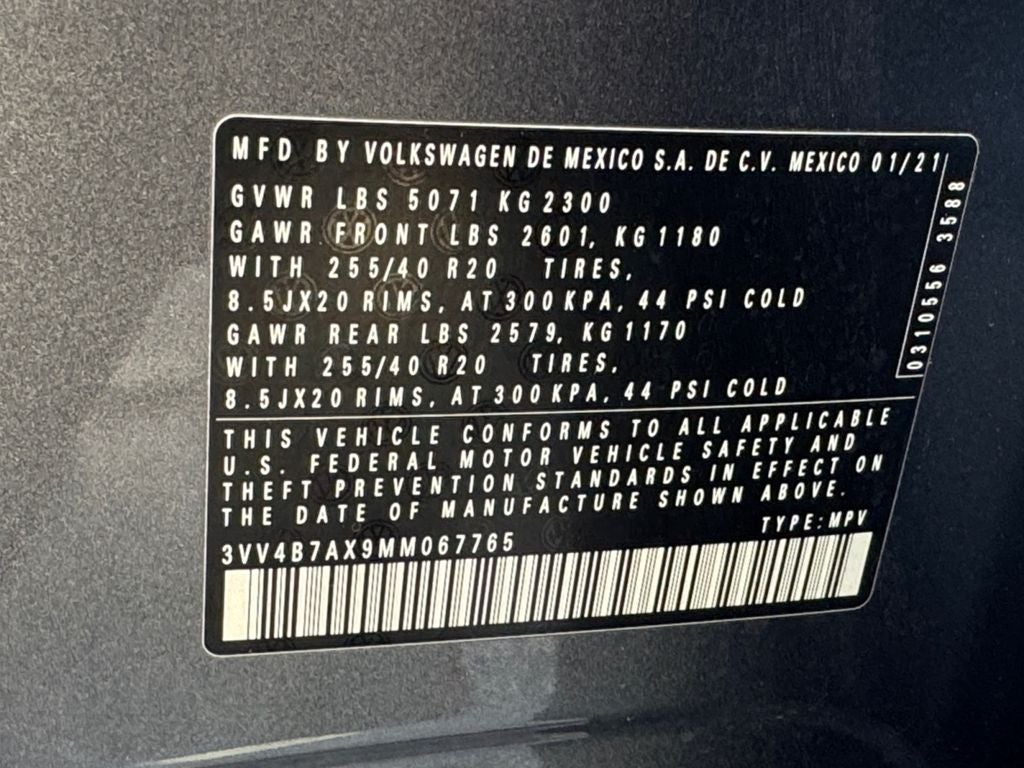 2021 Volkswagen Tiguan 2.0T SEL Premium R-Line