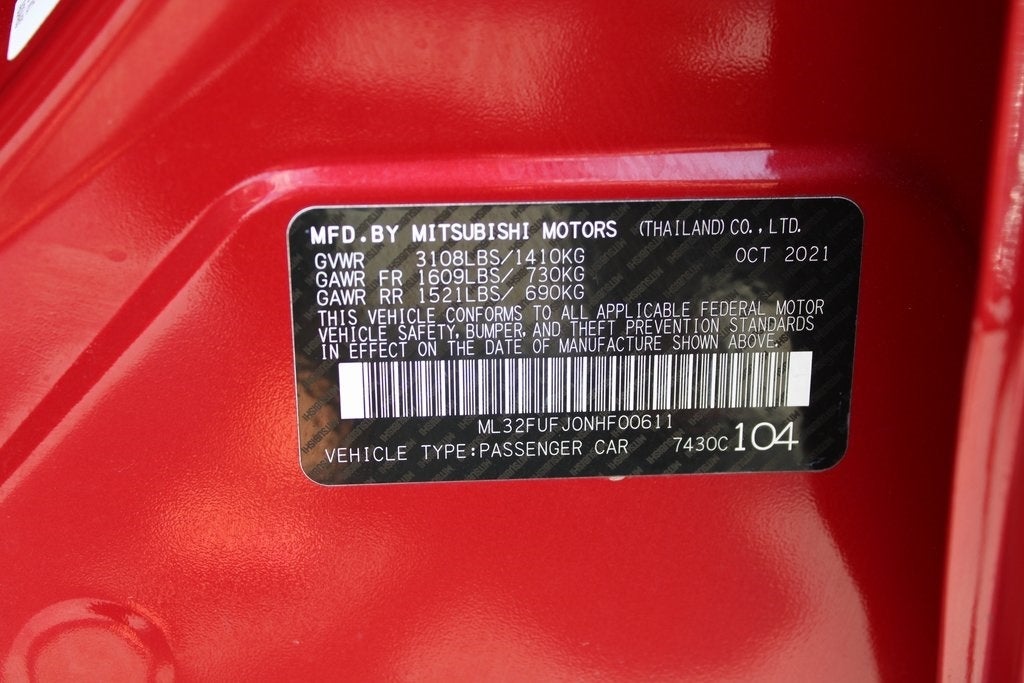 2022 Mitsubishi Mirage G4 LE