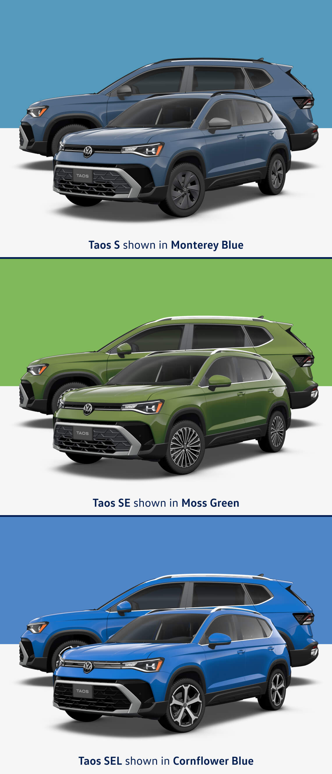 VW Taos Trim Levels Comparison