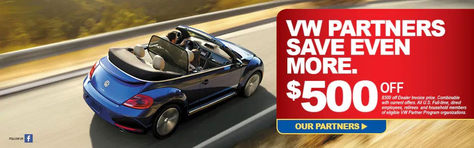 $500 off for vw partners