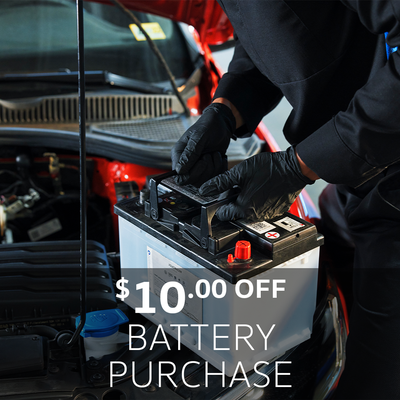 $10 OFF Any Battery Purchase