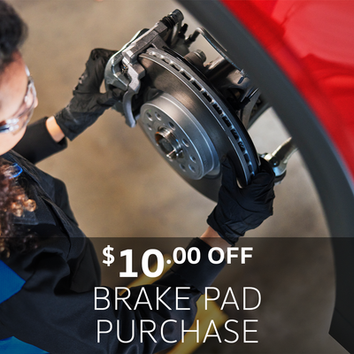 $10 OFF Any Retail Purchase of Brake Pads