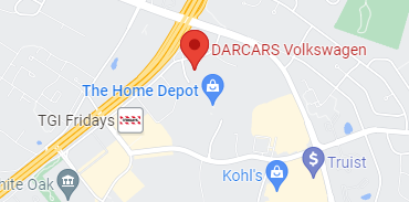 Map of DARCARS Volkswagen in Silver Spring MD